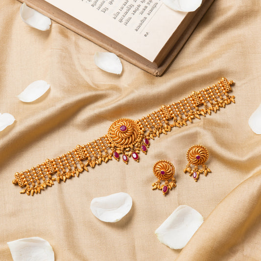 Antique Gold Choker Set
