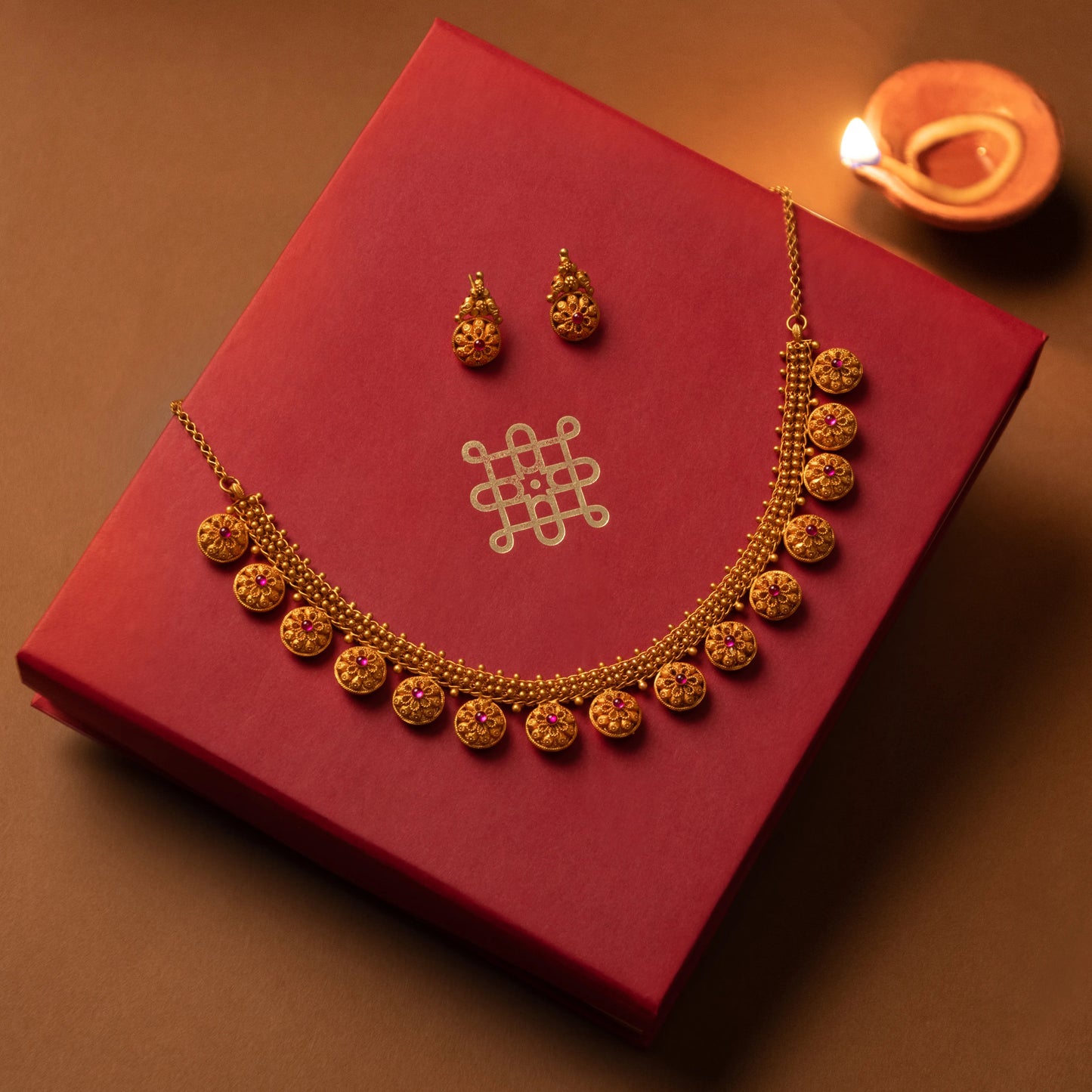 Antique Gold Necklace Set