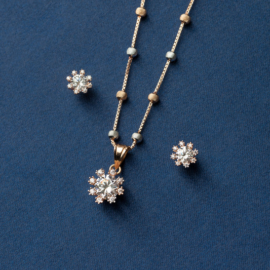 Diamond Pendant Set