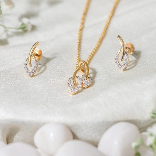Diamond Pendant Set