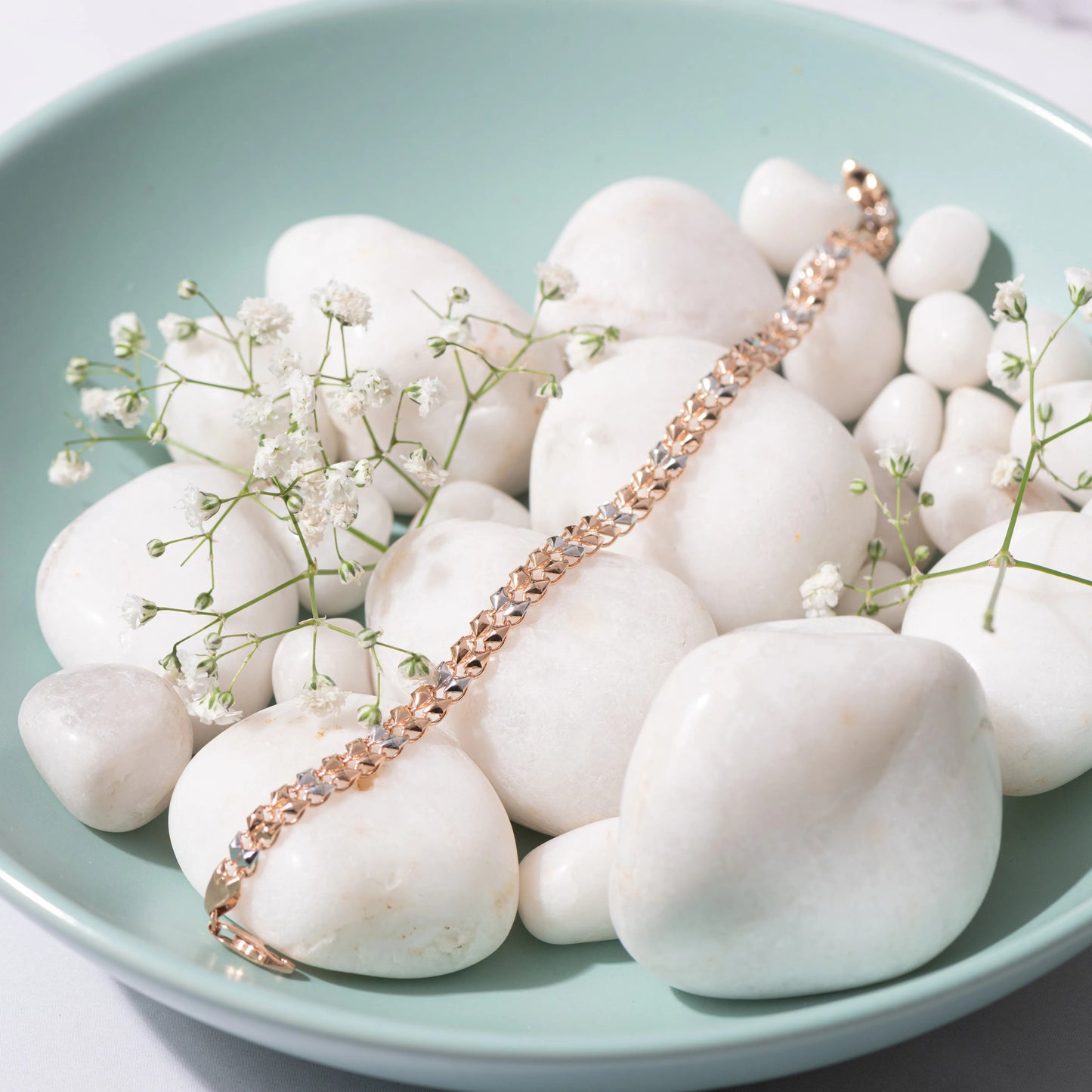 Western-ladies bracelet-rose gold-white gold 002